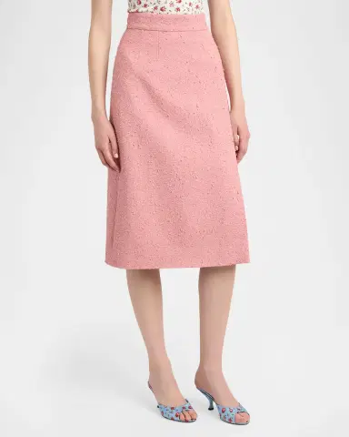 Dolce & Gabbana Boucle Midi Wrap Skirt | Thumbnail 4 Dolce & Gabbana Boucle Midi Wrap Skirt | Thumbnail 4