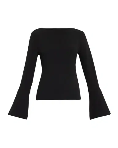 Emporio Armani Bateau-Neck Crepe Viscose Jersey Top | Thumbnail 1 Emporio Armani Bateau-Neck Crepe Viscose Jersey Top | Thumbnail 1