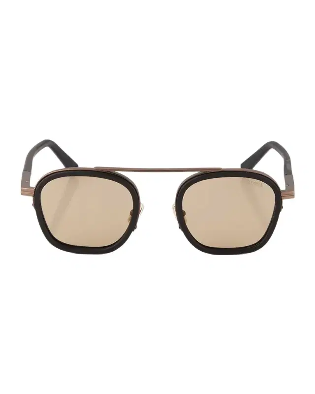 ZEGNA Men 's Orizzonte Metal Square Sunglasses