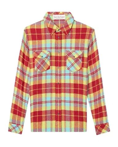 God’s True Cashmere Men's Cashmere Tartan Two-Pocket Button-Down Shirt | Thumbnail 1 God’s True Cashmere Men's Cashmere Tartan Two-Pocket Button-Down Shirt | Thumbnail 1