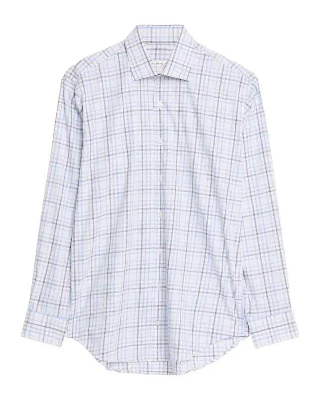 Peter Millar Men 's Warren Crown Lite Cotton-Stretch Plaid Sport Shirt
