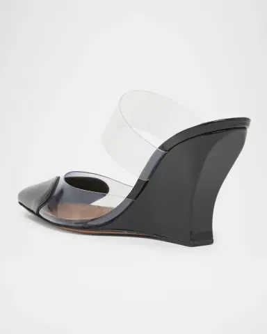 Alaïa 90mm Coeur Heart Clear Wedge Mules | Thumbnail 4 Alaïa 90mm Coeur Heart Clear Wedge Mules | Thumbnail 4