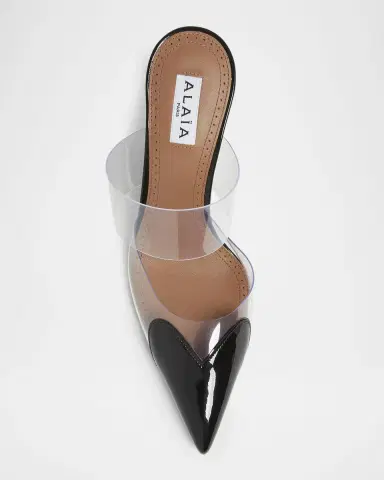 Alaïa 90mm Coeur Heart Clear Wedge Mules | Thumbnail 6 Alaïa 90mm Coeur Heart Clear Wedge Mules | Thumbnail 6