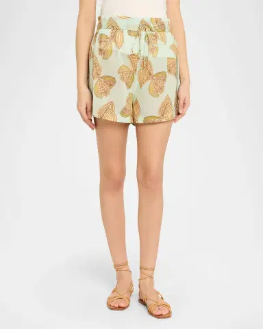 Ulla Johnson Water Blossoms Bijou Coverup Shorts | Thumbnail 4 Ulla Johnson Water Blossoms Bijou Coverup Shorts | Thumbnail 4