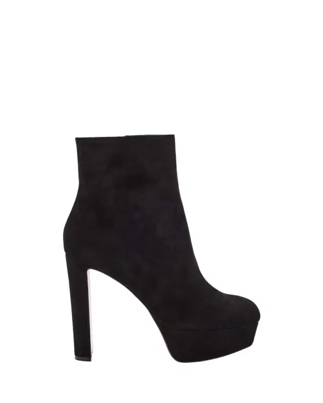 Christian Louboutin 55mm Loo Suede Ankle Booties