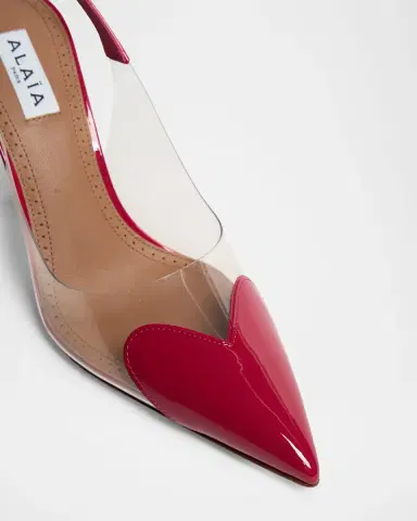 Alaïa Coeur Clear Patent Heart-Toe Slingback Pumps | Thumbnail 3 Alaïa Coeur Clear Patent Heart-Toe Slingback Pumps | Thumbnail 3