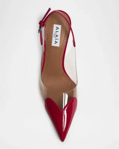 Alaïa Coeur Clear Patent Heart-Toe Slingback Pumps | Thumbnail 4 Alaïa Coeur Clear Patent Heart-Toe Slingback Pumps | Thumbnail 4