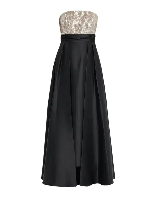 Shoshanna Tilly Sequined Strapless Gown