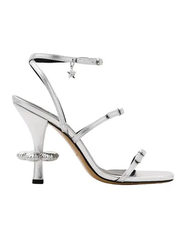 Marc Jacobs The Metallic Leather Daisy Sandals