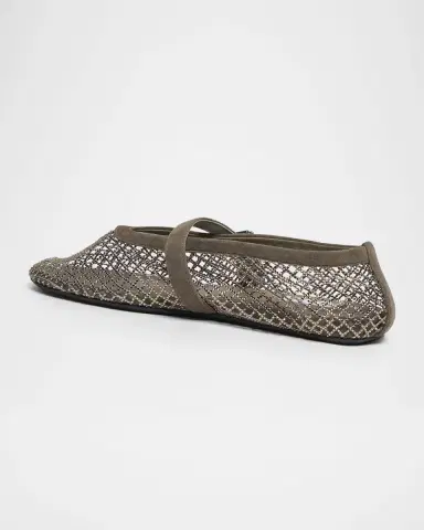 ALAÏA Crystal Mesh Ballet Flats | Thumbnail 4 ALAÏA Crystal Mesh Ballet Flats | Thumbnail 4