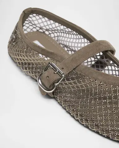 ALAÏA Crystal Mesh Ballet Flats | Thumbnail 5 ALAÏA Crystal Mesh Ballet Flats | Thumbnail 5