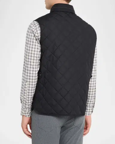Peter Millar Men's Essex Quilted Stand-Collar Vest | Thumbnail 3