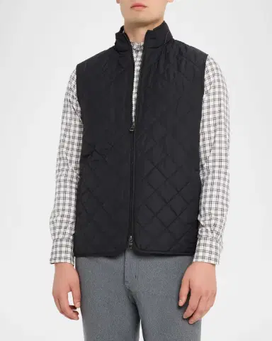 Peter Millar Men's Essex Quilted Stand-Collar Vest | Thumbnail 4