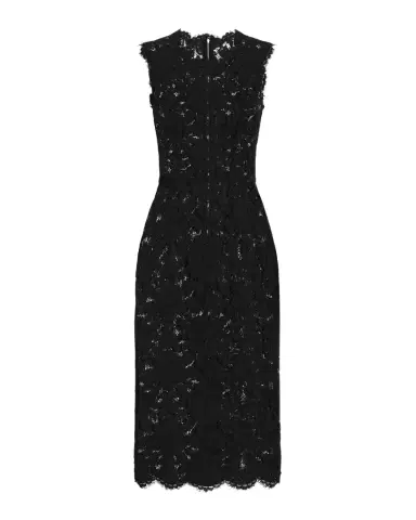 Dolce & Gabbana Floral Lace Midi Dress | Thumbnail 1 Dolce & Gabbana Floral Lace Midi Dress | Thumbnail 1