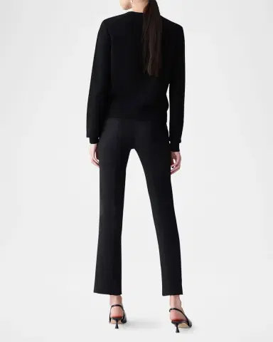 Carolina Herrera Shimmering Wool Crewneck Cardigan | Thumbnail 3 Carolina Herrera Shimmering Wool Crewneck Cardigan | Thumbnail 3