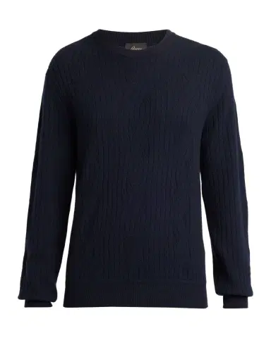 Brioni Men 's Wool and Cashmere Cable Knit Crewneck Sweater | Thumbnail 1