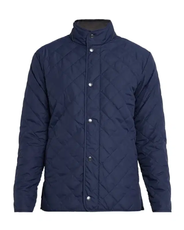Peter Millar Men 's Suffolk Quilted Stand-Collar Coat