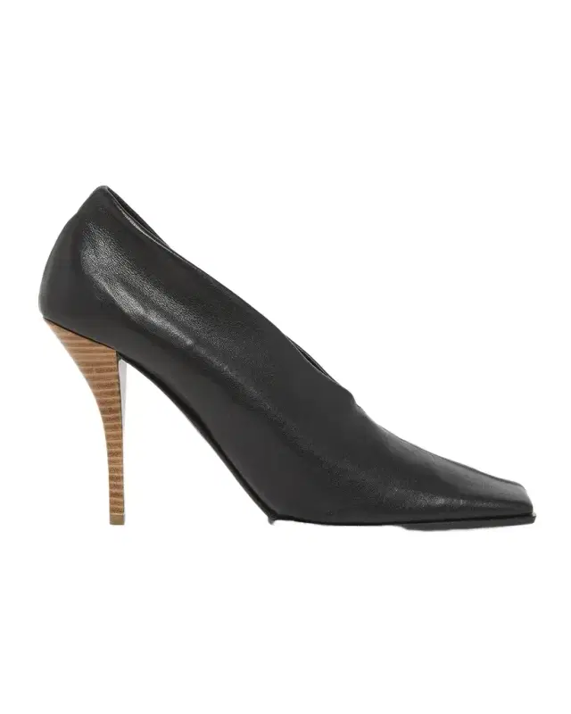 ALAIA 90mm Square-Toe Leather Pumps