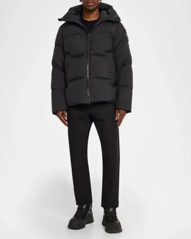 Canada Goose Men 's Crofton Matte Nylon Hooded Puffer Jacket | Thumbnail 2 Canada Goose Men 's Crofton Matte Nylon Hooded Puffer Jacket | Thumbnail 2