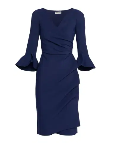 Chiara Boni La Petite Robe Triana Bell-Sleeve Ruffle Bodycon Dress | Thumbnail 1 Chiara Boni La Petite Robe Triana Bell-Sleeve Ruffle Bodycon Dress | Thumbnail 1