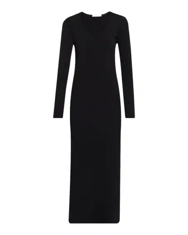 THE ROW Mavy Scoop-Neck Long-Sleeve Ankle Dress | Thumbnail 1 THE ROW Mavy Scoop-Neck Long-Sleeve Ankle Dress | Thumbnail 1