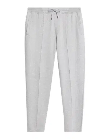 Brunello Cucinelli Men's French Terry Double Cloth Pintuck Pleated Trousers | Thumbnail 1