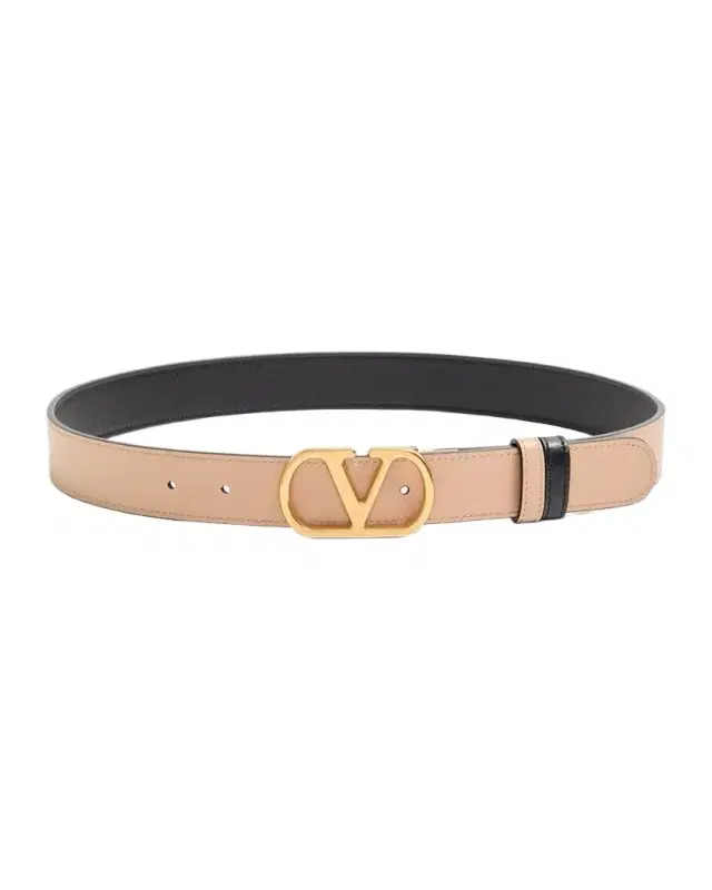VLogo Signature Reversible Leather Belt, 30mm