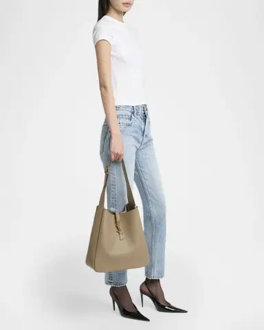 Saint Laurent Le 5 À 7 Large YSL Shoulder Bag in Grain Leather | Thumbnail 5 Saint Laurent Le 5 À 7 Large YSL Shoulder Bag in Grain Leather | Thumbnail 5