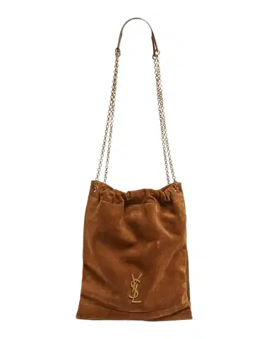 Saint Laurent Jamie 4.3 YSL Pochon Shoulder Bag in Suede | Thumbnail 1 Saint Laurent Jamie 4.3 YSL Pochon Shoulder Bag in Suede | Thumbnail 1