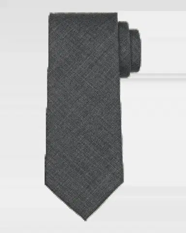 Brunello Cucinelli Men's Lightweight Wool Solid Tie | Thumbnail 2 Brunello Cucinelli Men's Lightweight Wool Solid Tie | Thumbnail 2