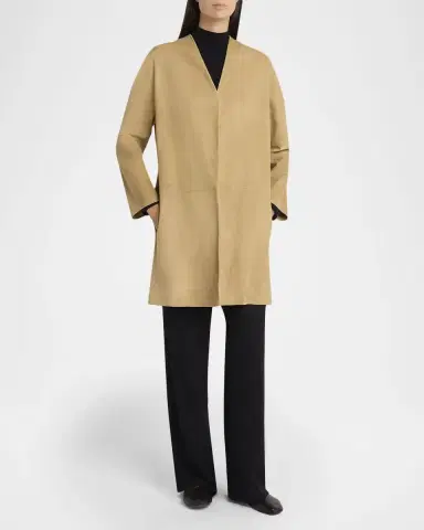 The Row Alarico Suede Open Coat | Thumbnail 2
