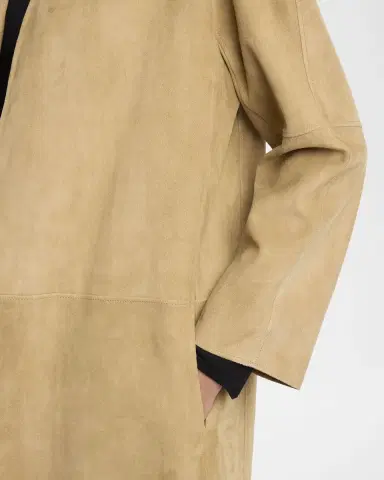 The Row Alarico Suede Open Coat | Thumbnail 5