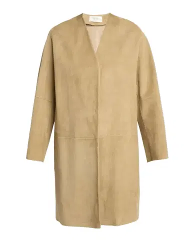 The Row Alarico Suede Open Coat | Thumbnail 1