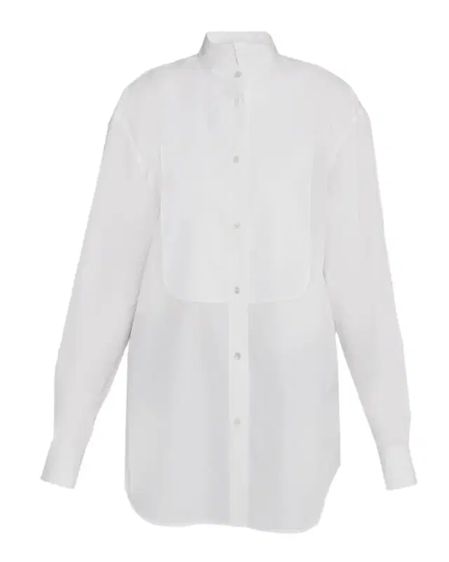 Erelisse Bib Cotton Poplin Tuxedo Shirt