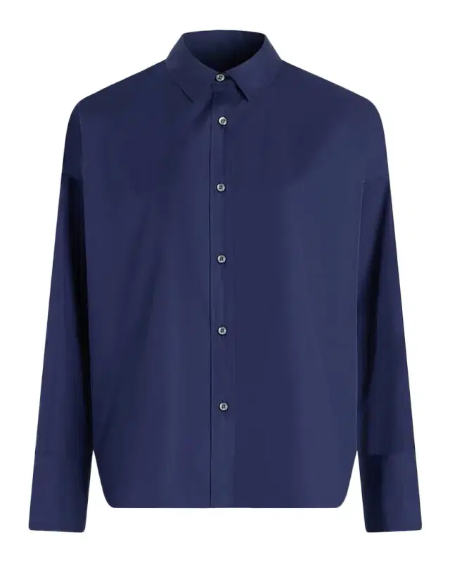 CALLAS Milano Sirene Poplin Silk Scarf-Back Shirt