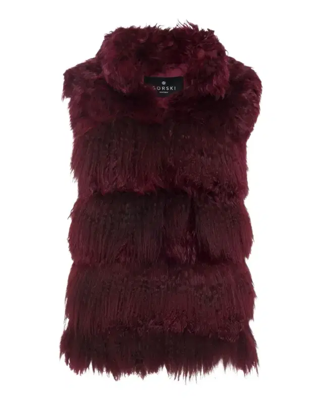Horizontal Lamb Shearling Vest
