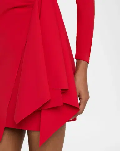 Chiara Boni La Petite Robe Draped Boat-Neck Mini Dress | Thumbnail 5 Chiara Boni La Petite Robe Draped Boat-Neck Mini Dress | Thumbnail 5