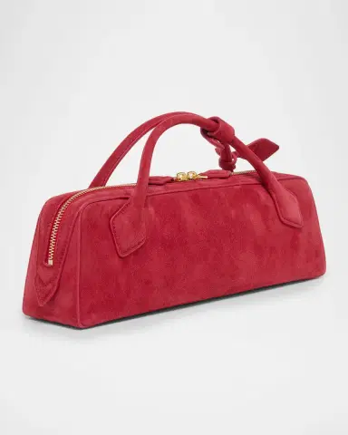 Alaïa Teckel Top-Handle Bag in Suede and Leather | Thumbnail 2 Alaïa Teckel Top-Handle Bag in Suede and Leather | Thumbnail 2