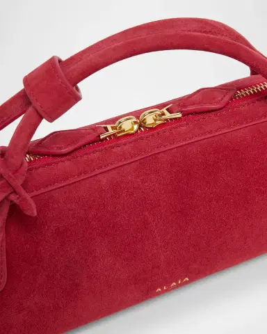 Alaïa Teckel Top-Handle Bag in Suede and Leather | Thumbnail 5 Alaïa Teckel Top-Handle Bag in Suede and Leather | Thumbnail 5
