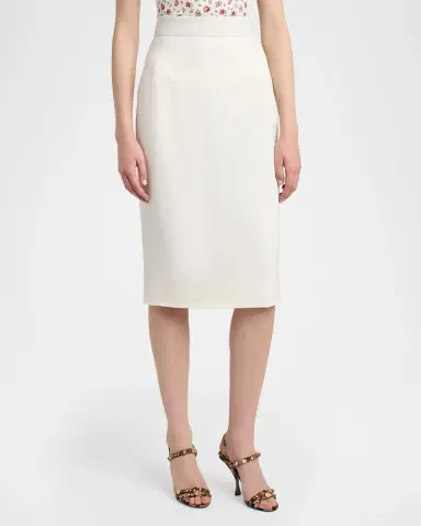 Dolce & Gabbana Wool-Stretch Cady Pencil Skirt | Thumbnail 4