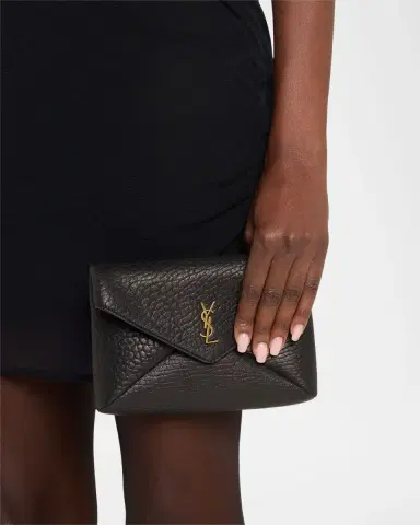 Saint Laurent YSL Envelope Bag on Chain in Lambskin Leather | Thumbnail 2
