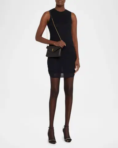 Saint Laurent YSL Envelope Bag on Chain in Lambskin Leather | Thumbnail 5
