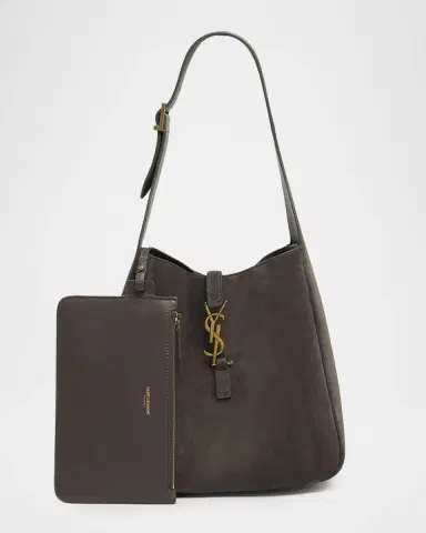 Saint Laurent Le 5 A 7 Small YSL Suede Shoulder Bag | Thumbnail 6 Saint Laurent Le 5 A 7 Small YSL Suede Shoulder Bag | Thumbnail 6