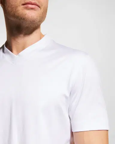 Brunello Cucinelli Men's Basic-Fit V-Neck T-Shirt | Thumbnail 5