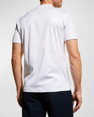 Brunello Cucinelli Men's Basic-Fit V-Neck T-Shirt | Thumbnail 6