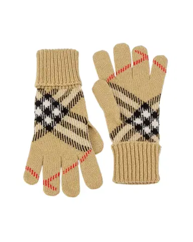 Burberry Check Cashmere-Blend Gloves | Thumbnail 1
