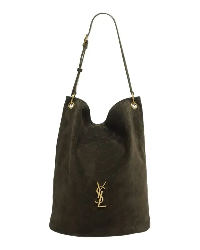 Saint Laurent Niki YSL Bucket Bag in Quilted Suede
