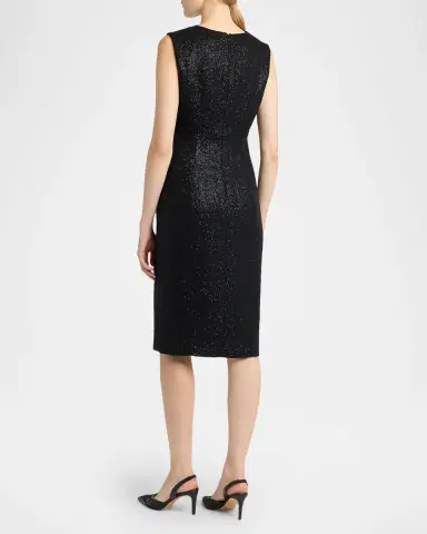 Kiton Sequined Sleeveless Sheath Dress | Thumbnail 3 Kiton Sequined Sleeveless Sheath Dress | Thumbnail 3