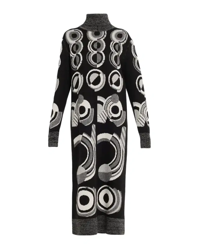 Libertine Sonia Cashmere Turtleneck Midi Dress
