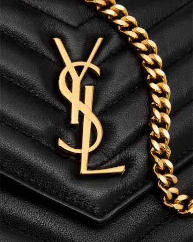 Saint Laurent Small YSL Wallet on Chain in Grain Leather | Thumbnail 6 Saint Laurent Small YSL Wallet on Chain in Grain Leather | Thumbnail 6